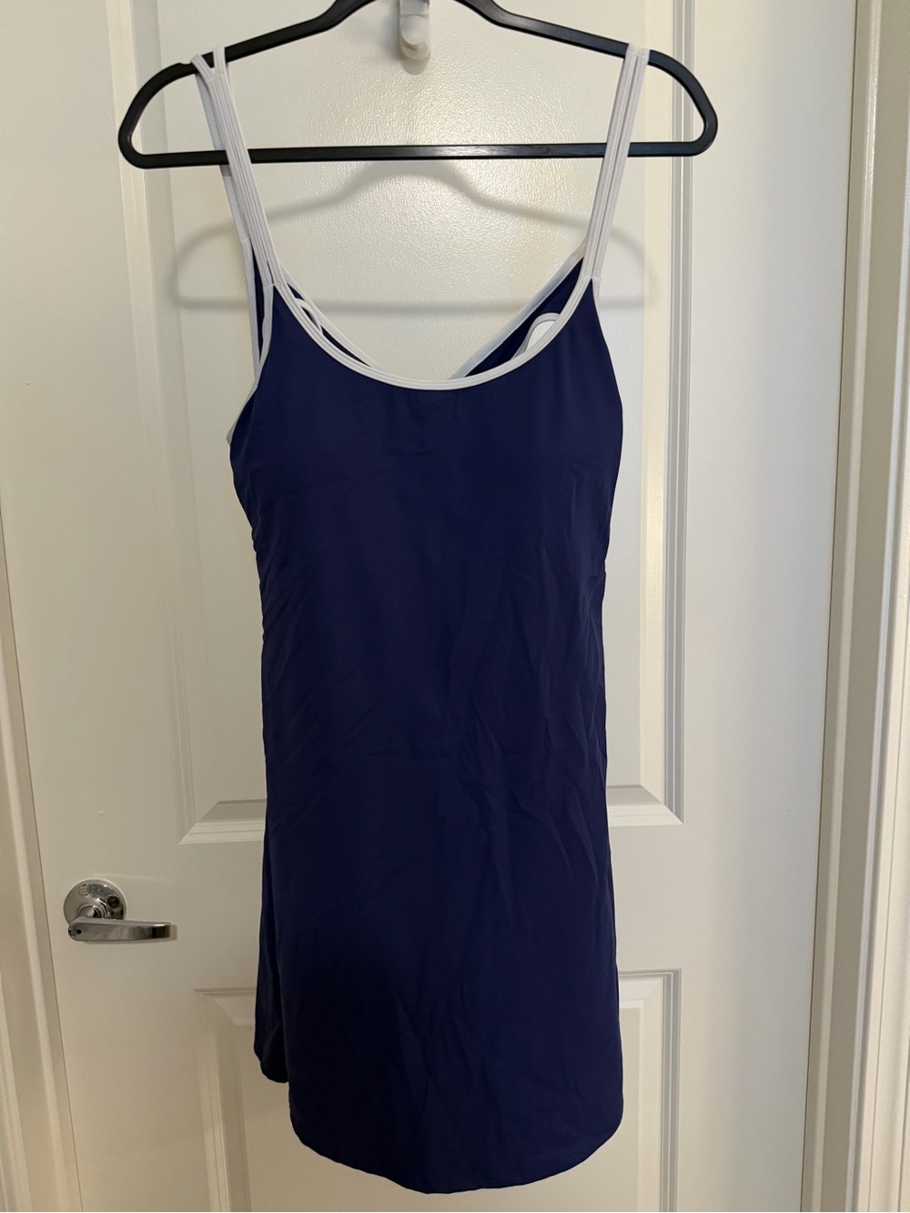 Altar'd State Navy Blue Tank with White Straps
